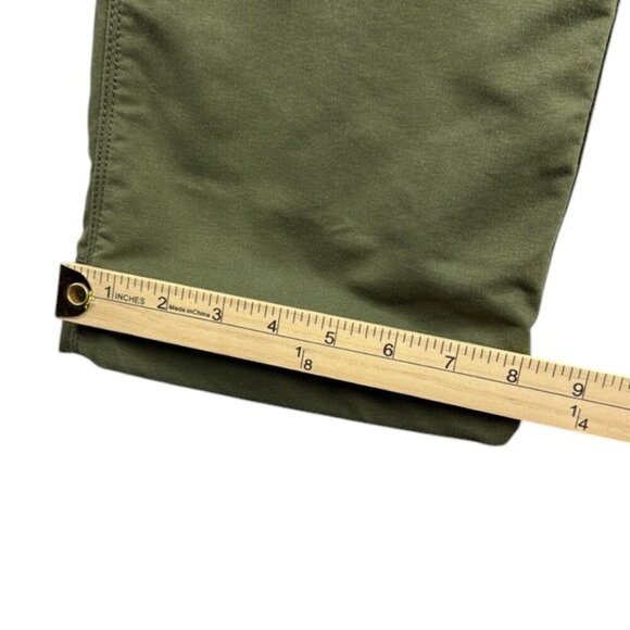 Lands' End Pants Cargo Lined Mid Weight Green Women's Size 8 - Picture 8 of 10